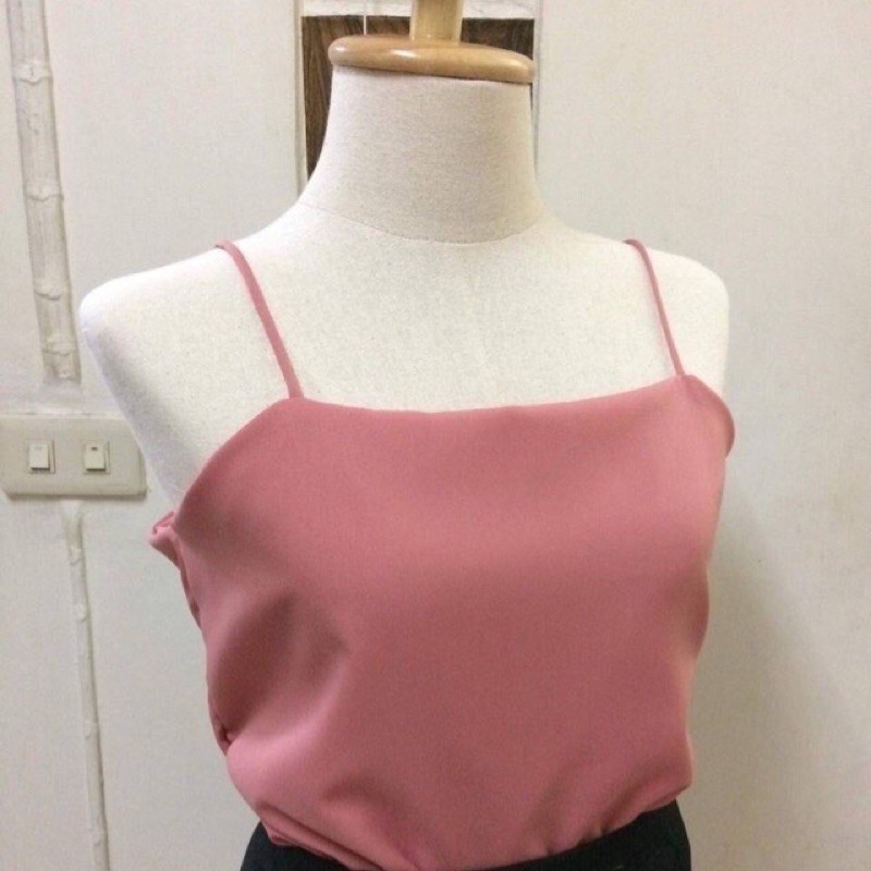 NW style (มีสีดำ)สายเดี่ยว คอตรง 12 สี 6 ไซส์ XS ถึง XXL ตัดใหม่ทุกชิ้น แจ้งปรับขนาดได้ค่ะ