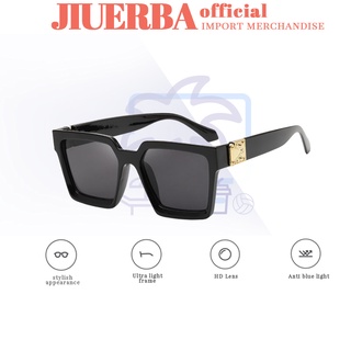(JIUERBA) COD แว่นตากันแดดแฟชั่น ทรงสวย ระบายอากาศ ป้องกัน UV400 สําหรับผู้ชาย ผู้หญิง
