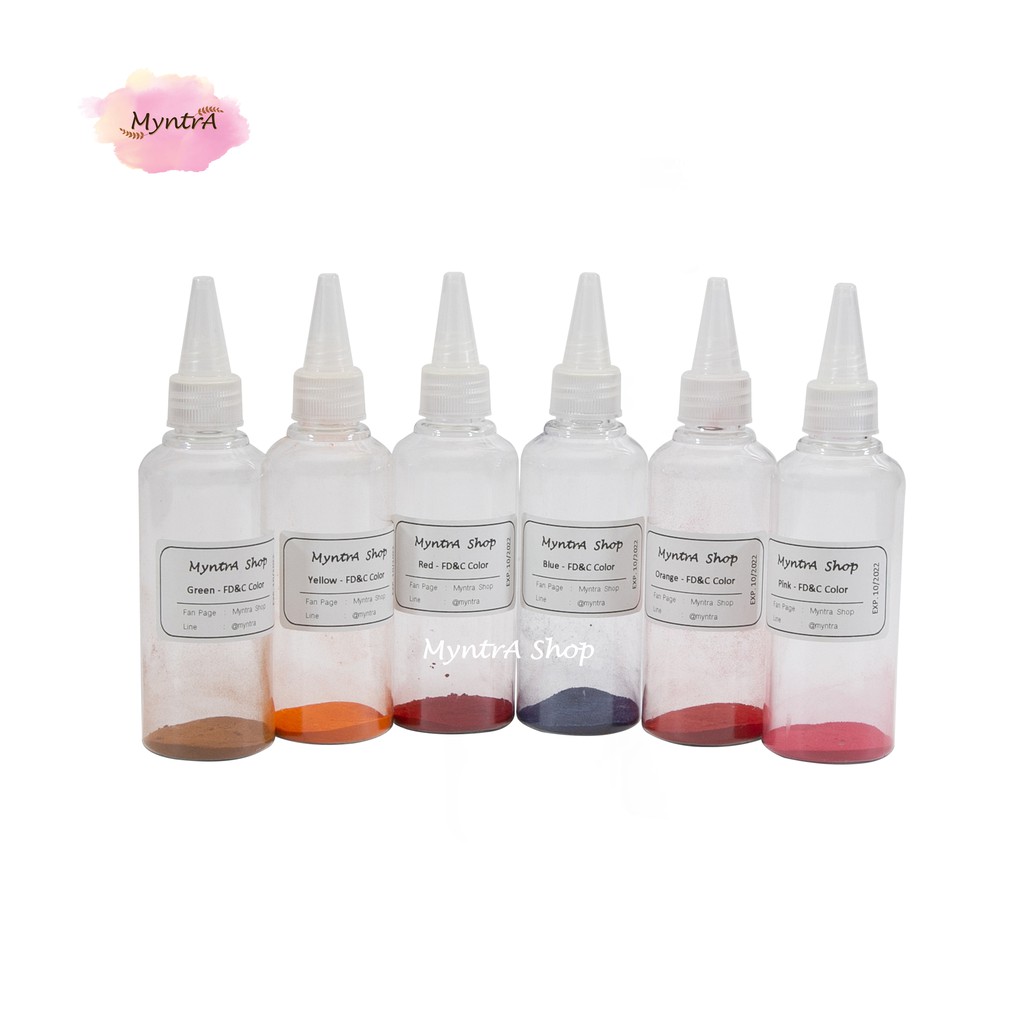 สีน้ำ FD&C ใส่สบู่ MP เครื่องสำอาง (India)