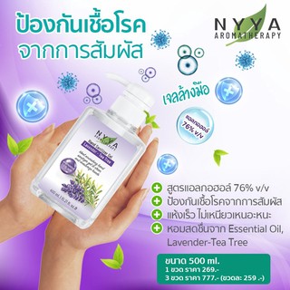 เจลล้างมือแบบไม่ต้องใช้น้ำไม่ต้องล้างออก ขนาด 500ml.