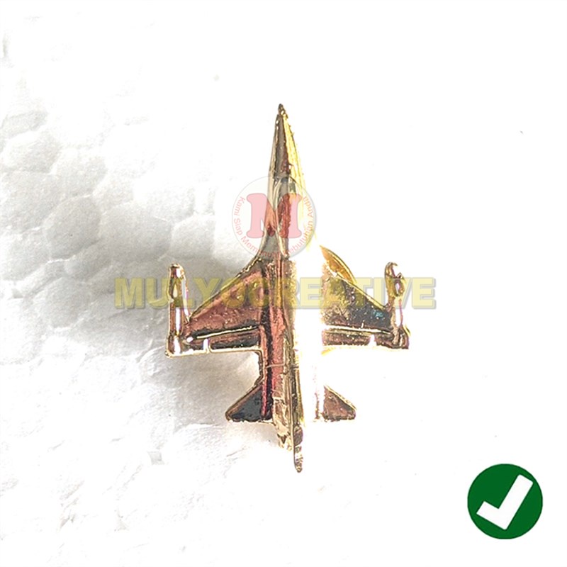 Jet F14 เข็มกลัดเครื่องบินขนาดเล็ก - เข็มกลัดเครื่องบินโลหะทองเหลือง