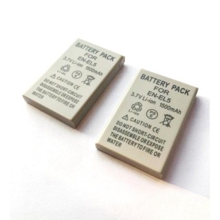 For Nikonแพ๊คคู่ (จำนวน 2 ก้อน) แบตเตอรี่กล้อง รุ่น EN-EL5 / ENEL5 Replacement Battery for Nikon #183