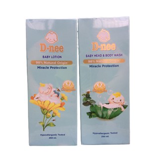 D-nee Baby Head &amp; Body Wash / Lotion 250  ml