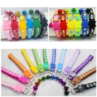 ปลอกคอนิรภัย ปลอกคอแมว พร้อมส่ง ลายยีราฟ ลายก้างปลาและลายรอยเท้า