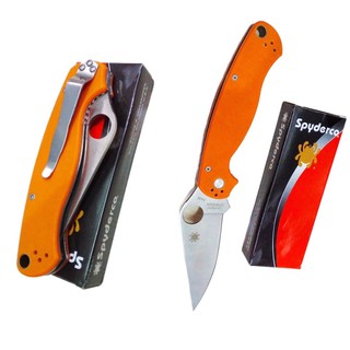 มีดพับ มีดพก Spyderco CPMS30V สีส้ม