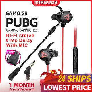 (latest) 100% original gamo g 9 ชุดหูฟังสเตอริโอเบสพร้อมไมโครโฟนสําหรับเล่นเกม