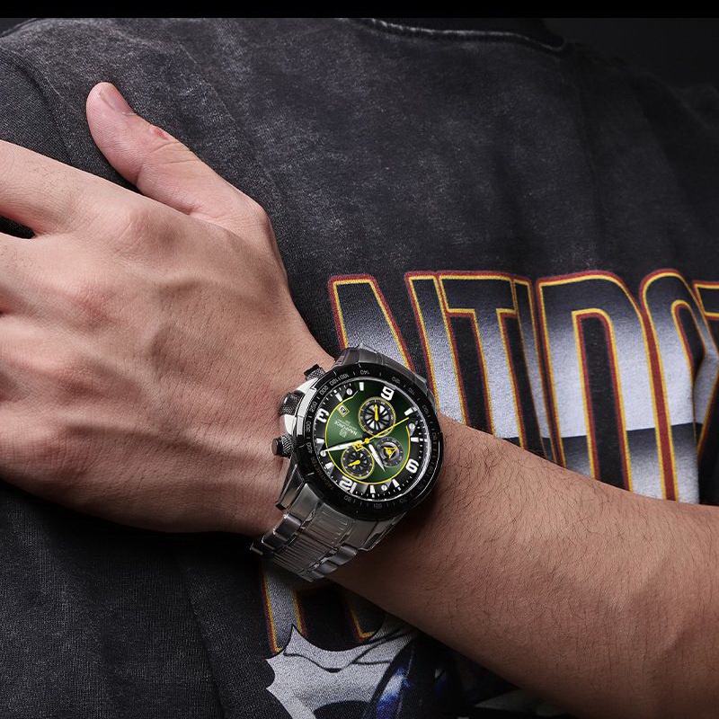 Naviforce  นาฬิกาข้อมือผู้ชาย สปอร์ตแฟชั่น NF8020S สายสแตนเลส กันน้ำ ระบบอนาล็อก
