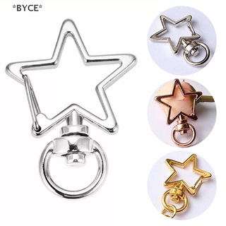 Byce&gt; ใหม่ พวงกุญแจ ตะขอก้ามปู ดาวกลวง DIY อุปกรณ์เสริม 10 ชิ้น