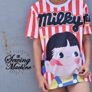 เสื้อยืด ลาย milky น่ารัก