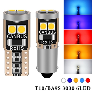 หลอดไฟ Led T10 W5W Ba9S Canbus 194 501 6 Smd 3030 สําหรับตกแต่งภายในรถยนต์ 1 ชิ้น