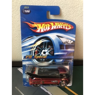 Hot Wheels 2005 #186 VW Special Customized VW Drag Truck Bus RED/BLACK