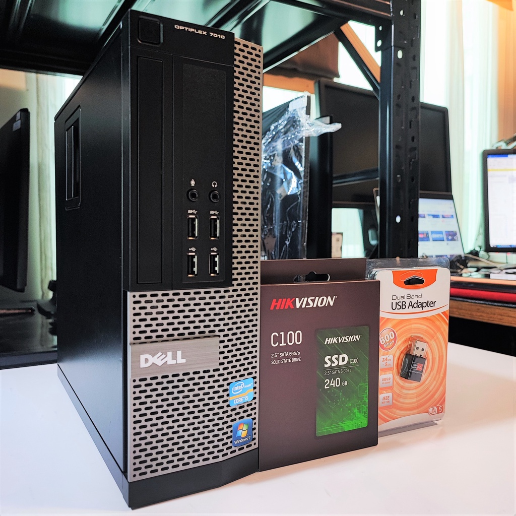 คอมพิวเตอร์มือสอง DELL Optiplex - CPU Core i5-3470@3.20GHz | SSD 120/240 GB | พร้อมเชื่อมต่อ WIFI 5 