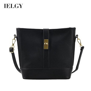 IELGY Ladies Versatile Bucket Bag Large Capacity Fashion Contrast Color Crossbody Shoulder Bag