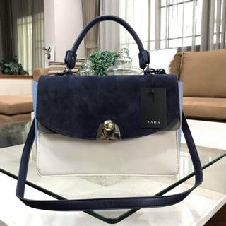 ZARA CONTRASTANG CITY BAG 2017