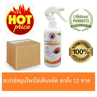 (ยกลัง 12 ขวด) SAMUNPINE สเปรย์สมุนไพร ไล่เห็บ หมัด สุนัขและแมว ขนาด 250 ml./ Anti-Tick and Flea Herbal Spray 250 ml.