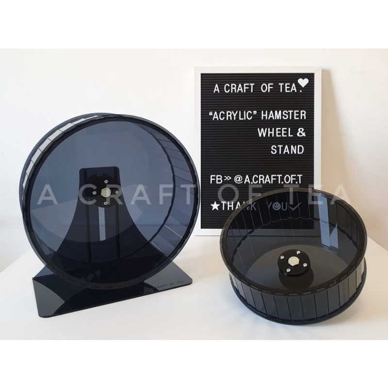 A Craft Of Tea || จักรวิ่งแฮมเตอร์อะคริลิค "ดำใส"