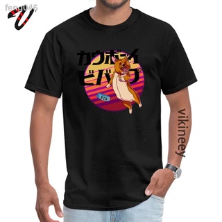 เสื้อยืดผ้าฝ้าย✖2022 คาวบอยสไตล์ใหม่ Bebop Corgi เยาวชนย้อนยุคสบายเยอรมนีท็อปส์ผู้ชายเสื้อยืดแฟชั่นแขนสั้นผ้าฝ้าย 100% ส