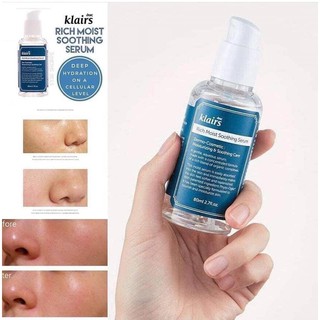 (แท้/พร้อมส่ง) Klairs Rich Moist Soothing Serum  80 ml. ไฮยามอยเจอร์ไรเซอร์ที่ดีที่สุด