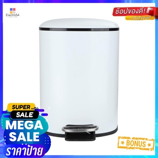 ถังขยะเหยียบกลม ACCO MILD SOFT CLOSE ขนาด 12L สีขาวROUND DUSTBIN PEDAL ACCO MILD SOFT CLOSE 12L WHITE