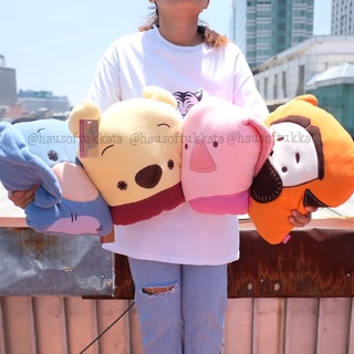 หมอนอิง แบน หน้า Pooh พู Piglet พิกเล็ต Eeyore อียอร์ Tigger ทิกเกอร์ Pook a Looz 12นิ้ว Winnie the Pooh พูห์ หมีพู