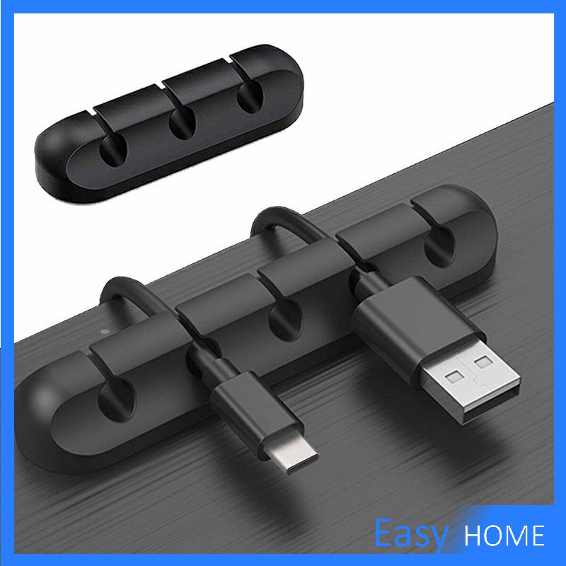 ตัวจัดระเบียบสายเคเบิลข้อมูล ที่ยึดสายไฟ ที่เก็บสายหูฟัง  data cable organizer