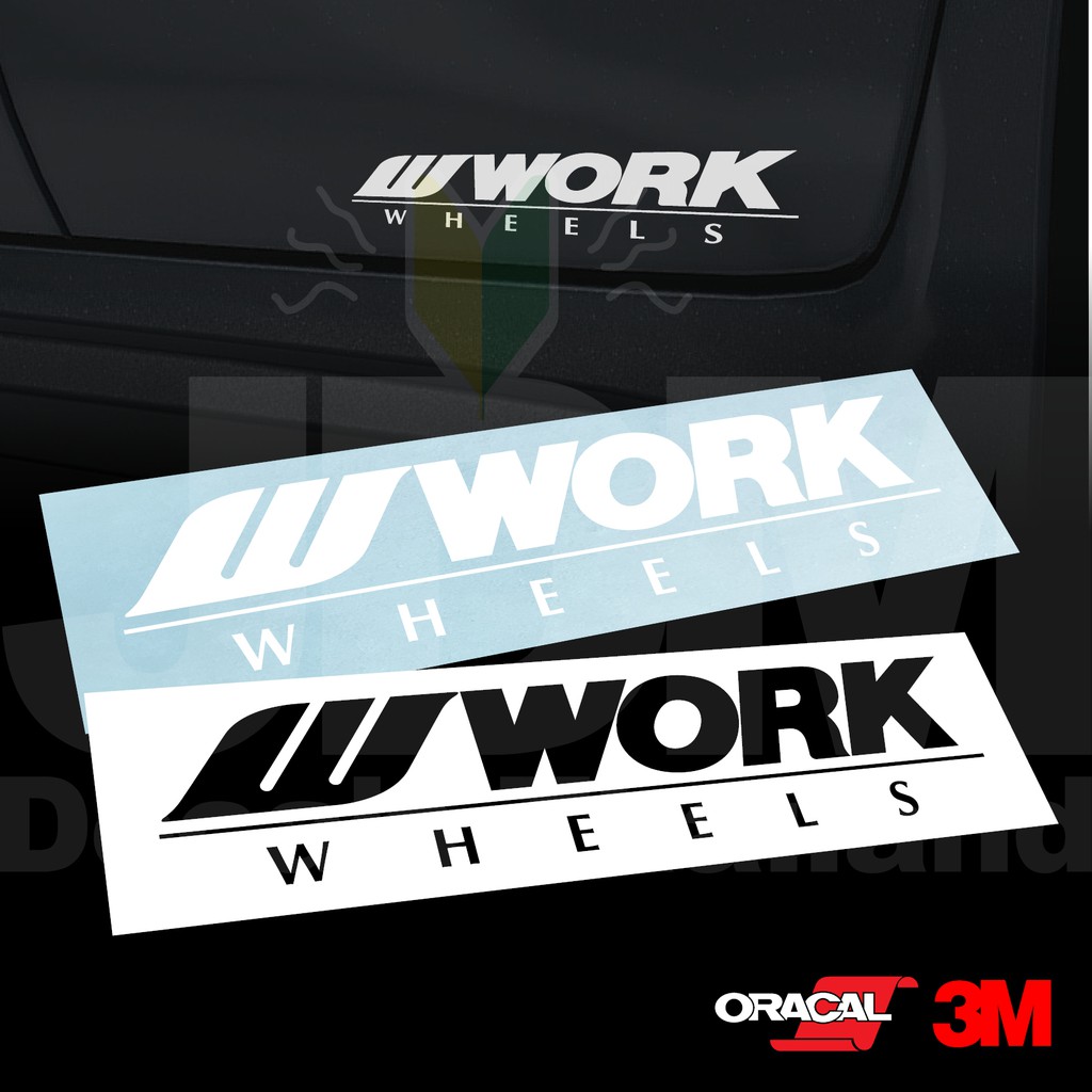 สติ๊กเกอร์ แต่งรถ ล้อ WWORK WHEEL work