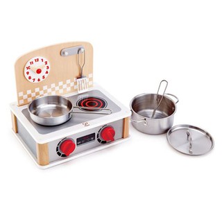 Hape - 2-in-1 Kitchen &amp; Grill Set เตาปิ้งย่าง 2 in 1  เล่นทำอาหารตามจินตนาการของเด็กๆ