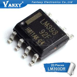 20PCS LM393DR SOP8 LM393 SOP-8 SOP LM393DT LM393DR2G SMD new and original IC