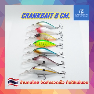 เหยื่อปลอม เหยื่อปลั๊กดำลึก Crankbait 8 ซม. 8.5 กรัม