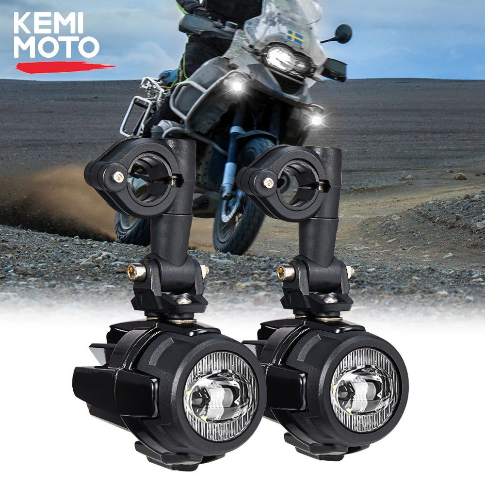 BWCarid Motorcycle Fog Lights LED Kit Auxiliary Spot Driving Lights 90W
