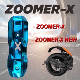 สีฟ้า ฝาครอบท่อไอเสีย ZOOMER-X ครอบปลายท่อไอเสีย ZOOMER-X New วัสดุคุณภาพ