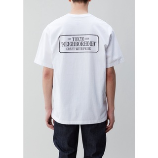 Neighborhood BAR เสื้อยืด C-TEE Ss NBHD เสื้อยืด แขนสั้น เรียบง่าย แฟชั่น