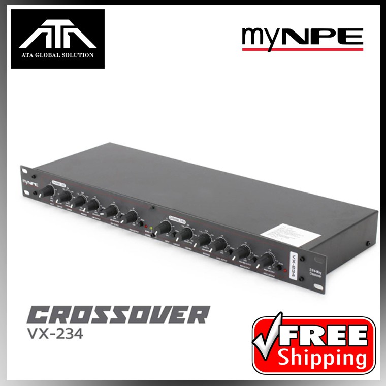 MY NPE VX 234 Crossover 3 Way StereoVX-234 ครอส myNPE ครอสโอเวอร์ ขนาด 1 U