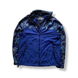 GIORDANO Navy Camo Hoodie Jacket รอบอก 41”