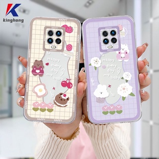 ใส เคสมือถือ For Xiaomi Redmi Note 10 PRO MAX 9 8 10 10S 9 PRO MAX 11 9S Xiaomi Redmi POCO C3 C31 X3 NFC X3 PRO Redmi 9C NFC 9A 9i 9T 9AT 9ACTIV  9 PRO Power 10X POCO M2 PRO 10 Prime กันรอยกล้อง ลายหมี กระต่าย คุณภาพสูง สําหรับ เคสโทรศัพท์