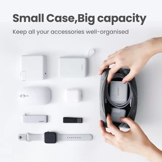 UGREEN กระเป๋าหนัง สำหรับจัดเก็บสายเคเบิล หูฟัง อุปกรณ์เสริมมือถือ Storage Bag