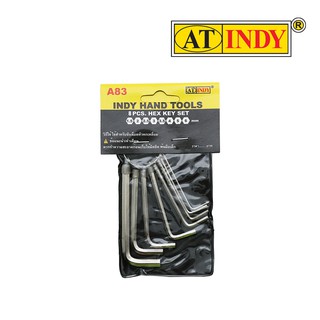 AT INDY Hex Key Set 8 Pcs. and 10 Pcs. กุญแจหกเหลี่ยม A83 แบบ 8 ตัวชุด และ A84 10 ตัวชุด