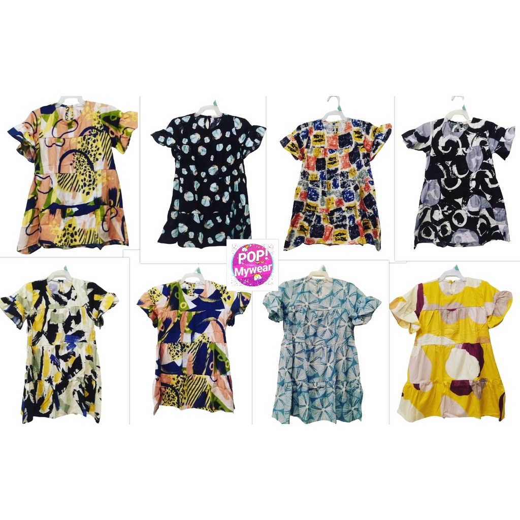 Girls& 39; DRESS RAYON POPMYWEAR JURASSIX PLACE 1-18Y / RAYON CHILDREN& 39;S DRESS / ANA DRESS
