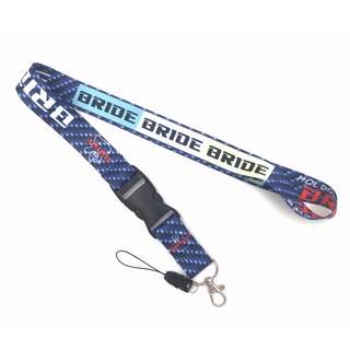 [ Bride Straps ] สายคล้องคอ 3 สี สําหรับเคสโทรศัพท์มือถือ ID การ์ด พร้อมปุ่มปลดเร็ว