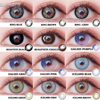 Eyeshare คอนแทคเลนส์สีธรรมชาติ 1 คู่ 2 ชิ้นสําหรับแต่งหน้าเลนส์