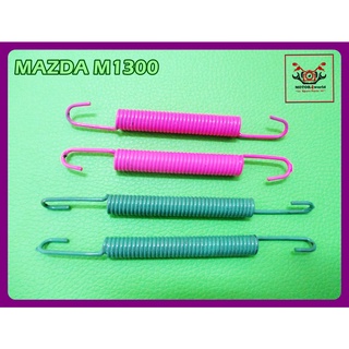 MAZDA M1300 REAR SPRING BRAKE SET "GREEN" &amp; "PINK" (4 PCS.) // ชุดสปริงเบรกหลังใหญ่ มาสด้า สินค้าคุณภาพดี