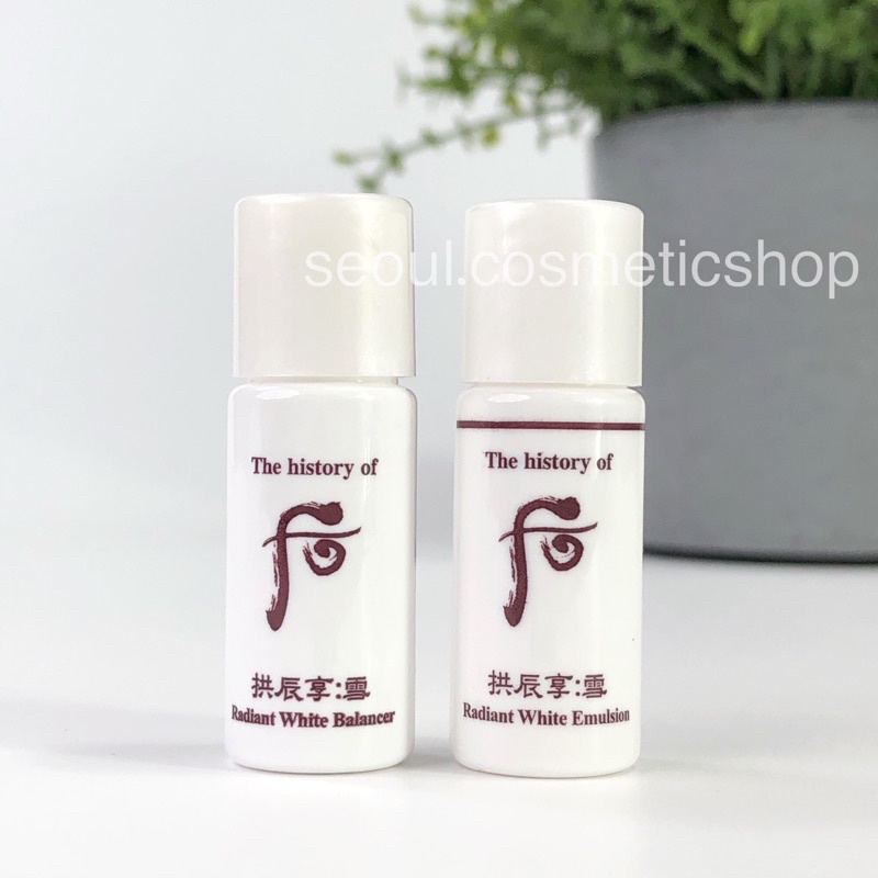 (exp2026-2027 Balancer-Emulsion ขาว) The history of Whoo GongJinHyang Seol Radiant White (5ml)