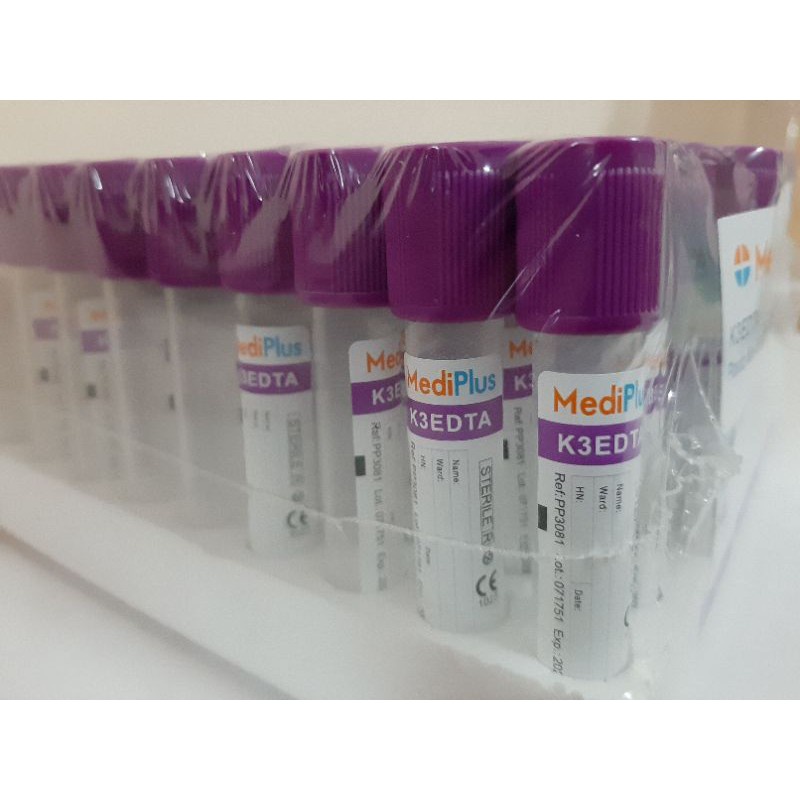 การระเบิด K3 EDTA 3.0 ML 13X75 MM. 100หลอด