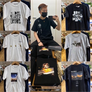 Uniqlo xFINAL FANTASY เสื้อยืดแขนสั้น พิมพ์ลาย Final FANTASY UT35th AnniversaryS-5XL