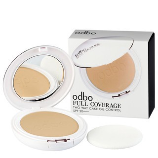 ป้งพัฟ Odbo Full Coverage Full Coverage Two Way Cake Oil Control Spf20+++ OD-617