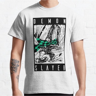 เสื้อยืด พิมพ์ลาย Demon Slayer สําหรับผู้ชาย และผู้หญิงS-5XL