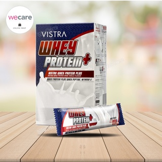 ราคาVistra Whey Protein Plus 1กล่อง (15ซอง) วิสทร้า เวย์โปรตีน พลัส