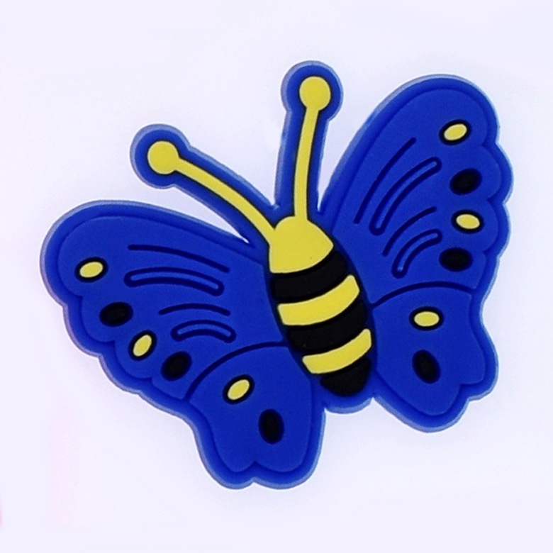 สําหรับ Crocs Jibbitz Pins การ์ตูนที่มีสีสันแมลงผีเสื้อ DIY รองเท้าปุ่ม Charm