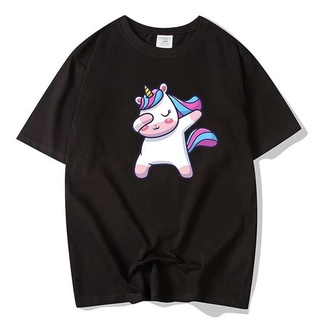 *คลังสินค้าพร้อม* CUBBY UNICORN UNISEX เสื้อยืดแขนสั้นพิมพ์ลายการ์ตูนแฟชั่น/โอเวอร์ไซส์/คู่/เสื้อยืดพลัสไซส์