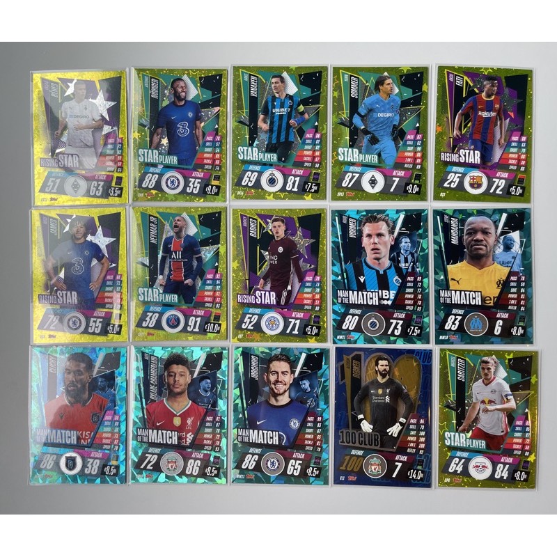 การ์ดฟุตบอล ฟอย Match Attax  20/21